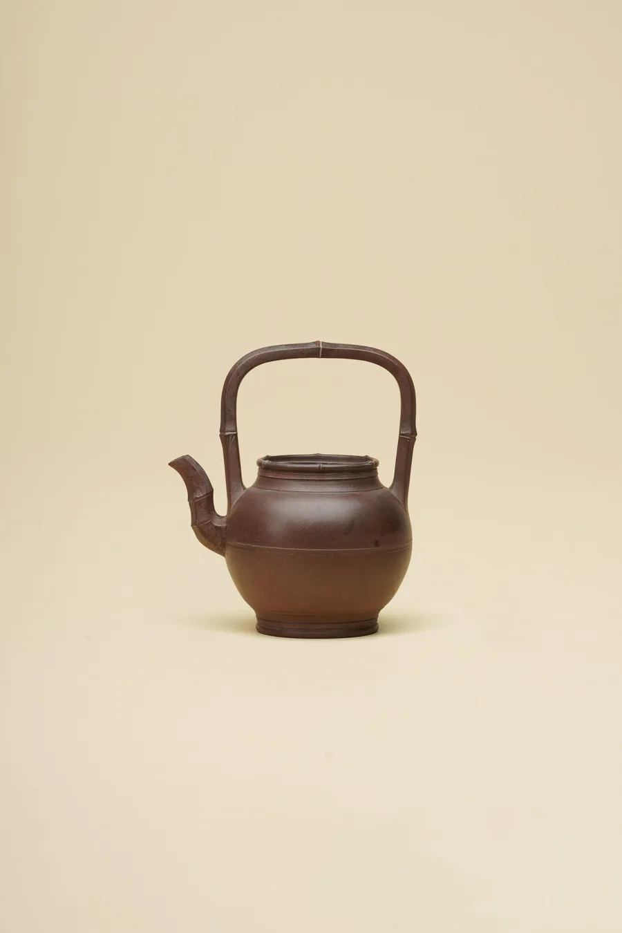 清早期 竹節提梁壺